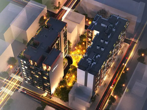 Квартира в белом каркасном состоянии на продажу в проекте Roof Development Project на улице Имедашвили